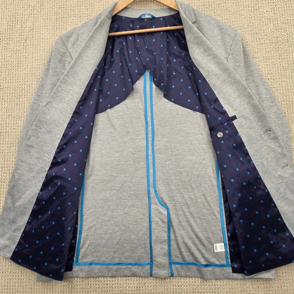 AT&T Blazer Jacket‎ Knit Men's XXL 2XL Gray Embroidered Logo Employee Workwear